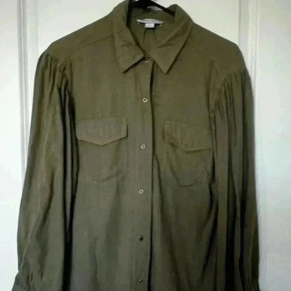 FAVLUX FASHION Tops - FAVLUX FASHION Long Sleeve‎ V-Neck Top Women Size Large 100%Rayon